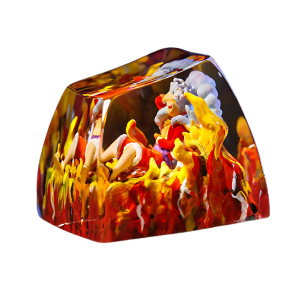 Second image of Luffy Gear 5 Resin Artisan Keycap