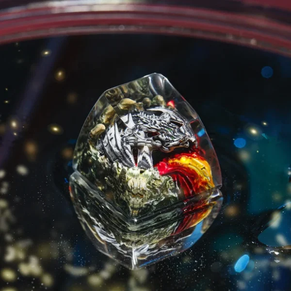 Second image of Dragon Fire Artisan Keycap