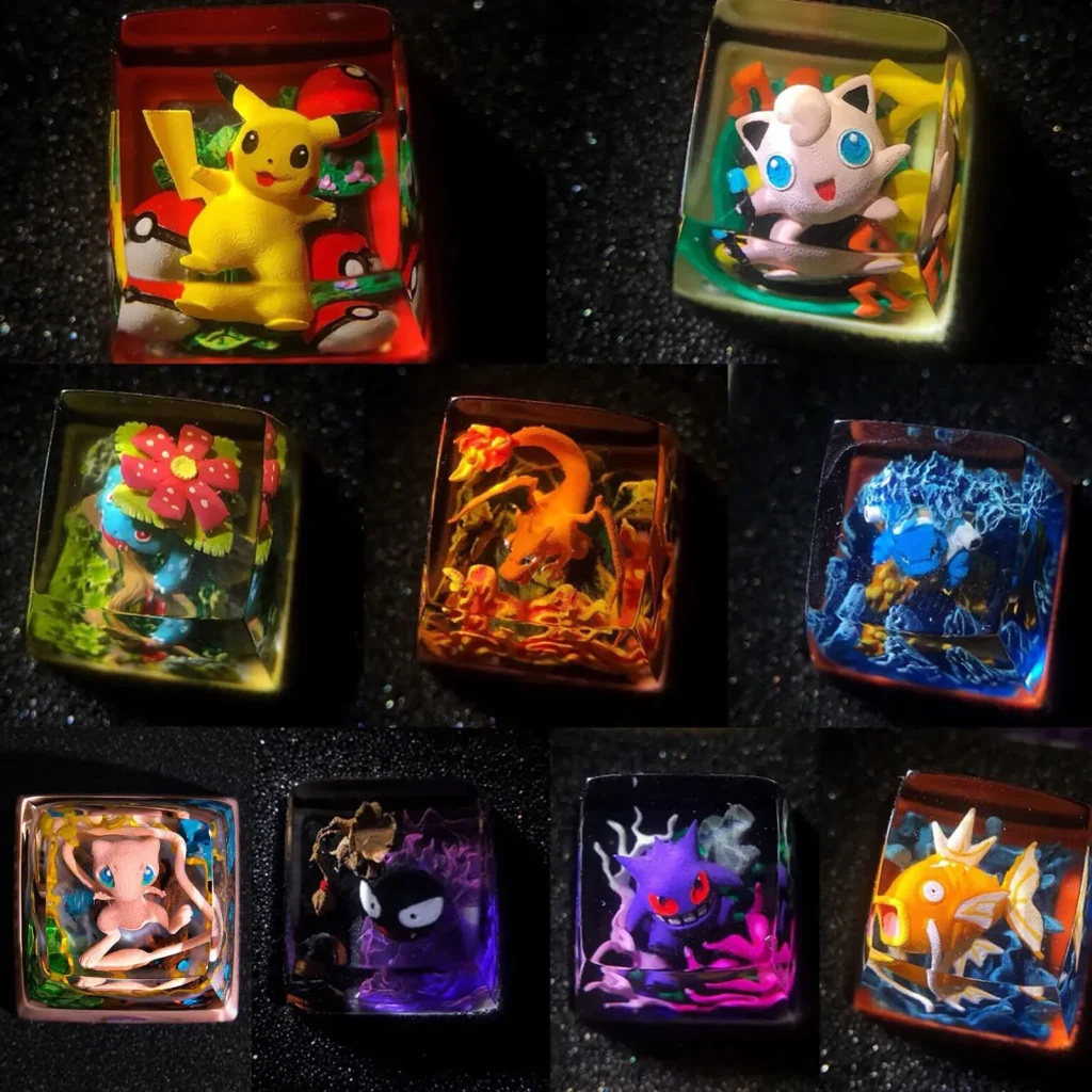 Why Buy Anime Resin Keycaps? The Ultimate Guide for Mechanical Keyboard Enthusiasts Pokemon Resin Keycaps Collection