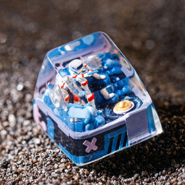 Astronaut - Blue Fishing Artisan Keycap