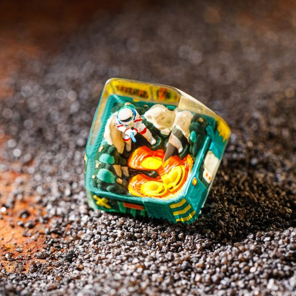 Astronaut - Green Fishing Artisan Keycap