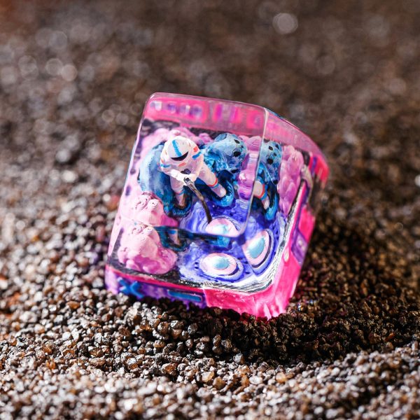 Astronaut - Pink Fishing Artisan Keycap